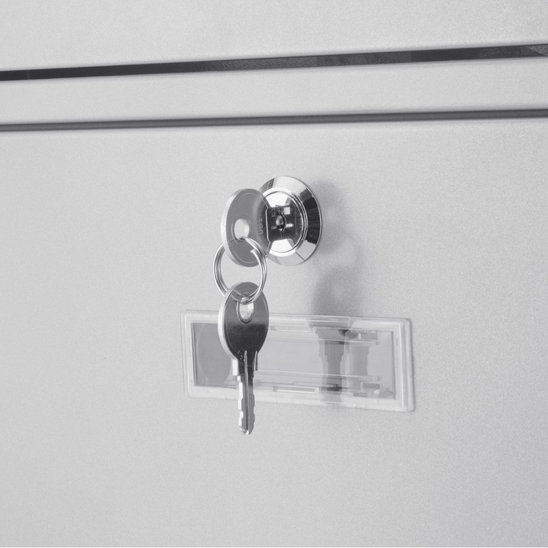 BARSKA CB13252 Locking Wall Mount Mailbox, Grey, Medium, 3.6" x