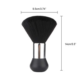 Black Large Barber Brush Neck Duster, Beomeen Soft Hairbrush for Hair Cutting Neck Face Cleaning Hair Sweep Brushes Salon Tool