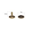 WedDecor Double Cap Leather Rivets 7mm Snap Fastener Tubular Metal