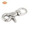5Pcs Durable Stainless Steel Trigger Swivel Snap Hook Clasp Houseboat