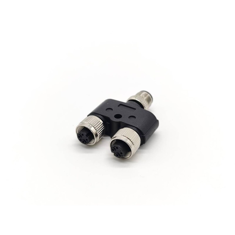 Elecbee M12 Y Connector 4 Pin Male to Female A