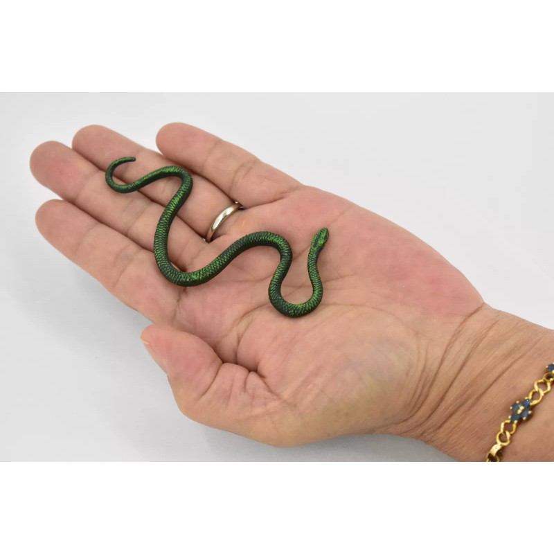 Unbranded Water Moccasin, Rubber Snake, Realistic Toy Model Decor 4"