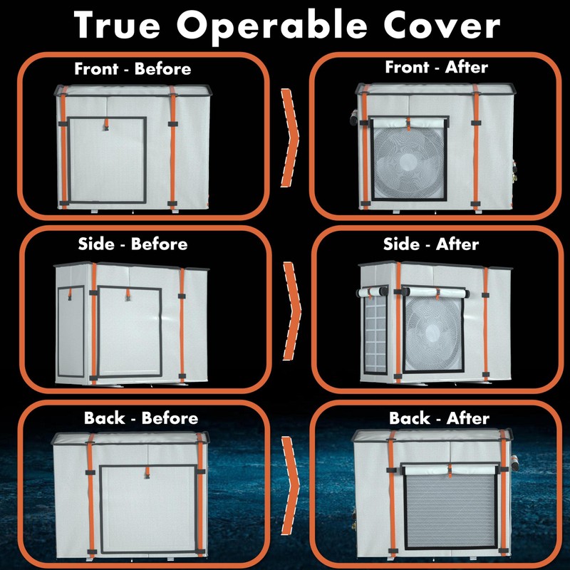 Mini Split Cover for Air Conditioner Outside Unit, 29.1"L x