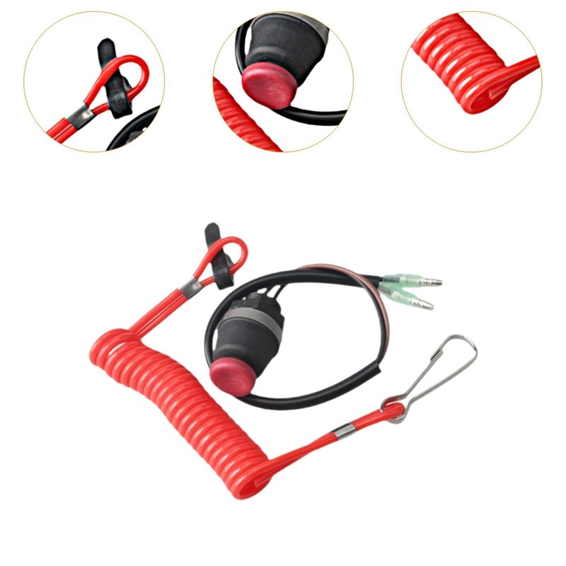 MagiDeal Boat Kill Switch Safe Switch Lanyard Tether Kit Safe