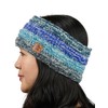 Pachamama Women Wool/Mohair Ear Warmer Headband Fleece Lined Handknitted Neutral