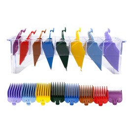 Professional Barber Clippers 8 Pics Multi Color Universal Clipper Guards (Multi Color)
