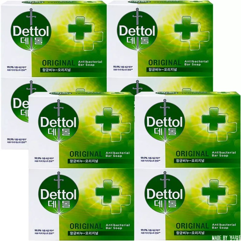 Dettol 데톨 항균비누 오리지널 100g 8개 [데톨 향균 오리지날 비누