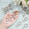 HOBBIESAY 16Pcs 8 Styles Moon Sun Boot Charms 41-66mm Antique