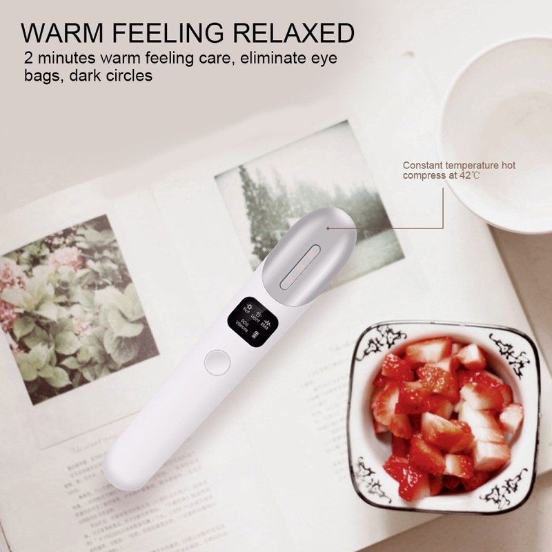 EMS Eye Massager Vibration Hot Compress Dark Circle Removal Eye