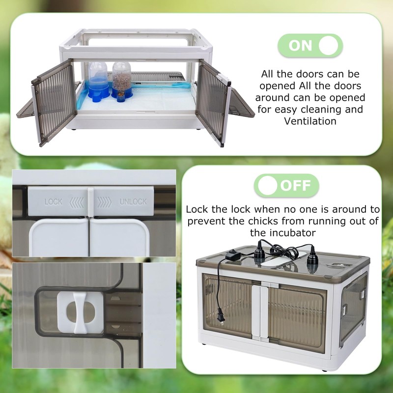 Chicken Brooder Box for Chicks Brooder Heater Chicks Warmer Brooder