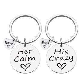 Birthday Engagement Gifts for Couples Funny Keychains for Boyfriend Husband Girlfriend Valentines Day Gifts for Husband Wife Gf Gifts for Couple Fiancee Keychains Gifts