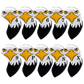 Eagle (10pcs) Colorful Iron Headcovers Set Neoprene Iron Headcovers with Counts