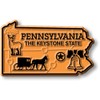 Pennsylvania Small State Magnet by Classic Magnets, 2.3" x 1.4",