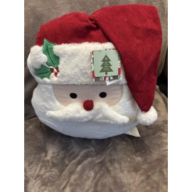 Novogratz Santa Clause Plushie Throw Pillow Christmas New VIRAL 18x18 2024 Red Hat