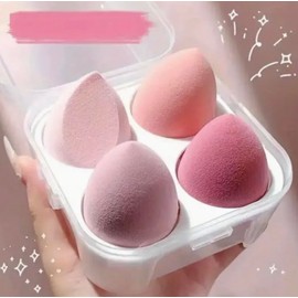 Makeup Puff 4pcs/8pcs Makeup Blender Cosmetic Puff Makeup Sponge With Storage Box Foundation Powder Sponge Beauty Tools Women Make Up Accessories Makeup Powder Puffs