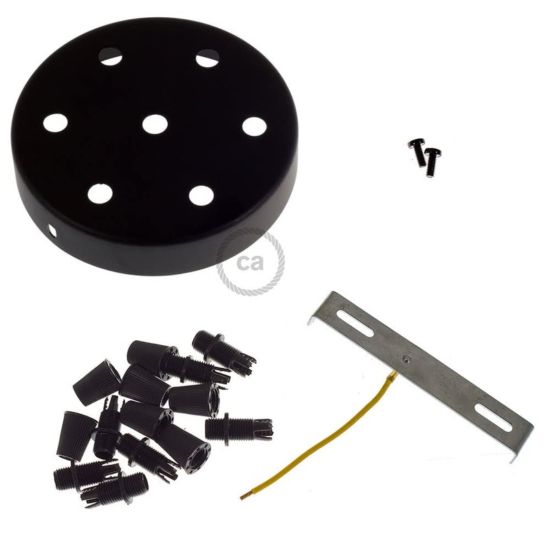 creative cables - Cylindrical 7 Hole Metal Lamp Canopy Kit