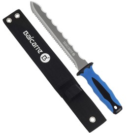 HALNKSZDDD Stainless Steel Insulation Garden Knife with Blue Handle,7.8" Double Side Utility Sod Cutter for Cutting Mineral Wool Insulation Garden Knife for Lawn Repair