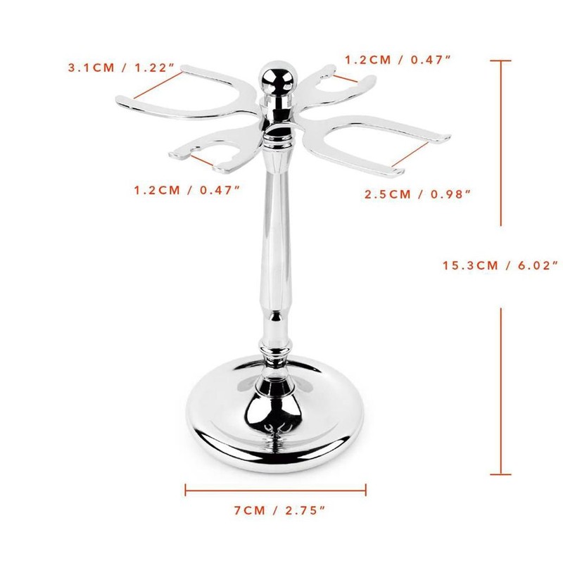 4 Prong Razor and Brush Stand Shaving Brush Holder Stand