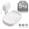 LEVERLOC Soap Holder Suction Cup NO-Drilling & Removable Suction Soap