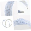 minkissy 2 Pcs Wide Embroidered Floral Rhinestone Headbands for Women