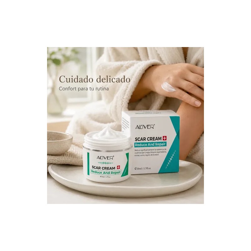 Crema Para Cicatrices Estrías Marcas Visibles Cuidado Piel