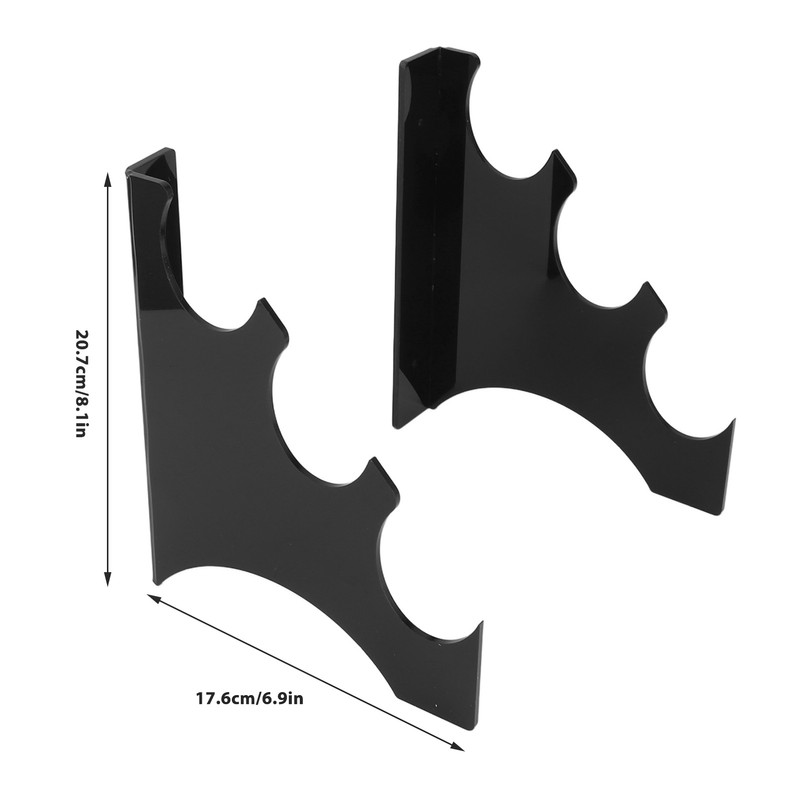 Sword Hanger Display Holder Acrylic Wall Mounted 3 Layers Sword
