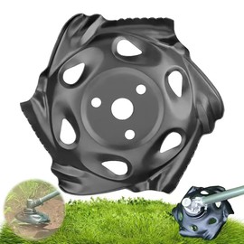 Mower Weeding Tra Indestructible Strimmer Head Head Metal High Strength Steel Lawn Mower Weeding Tray Brush Cutter Plate Petrol Strimmer Parts (Black)