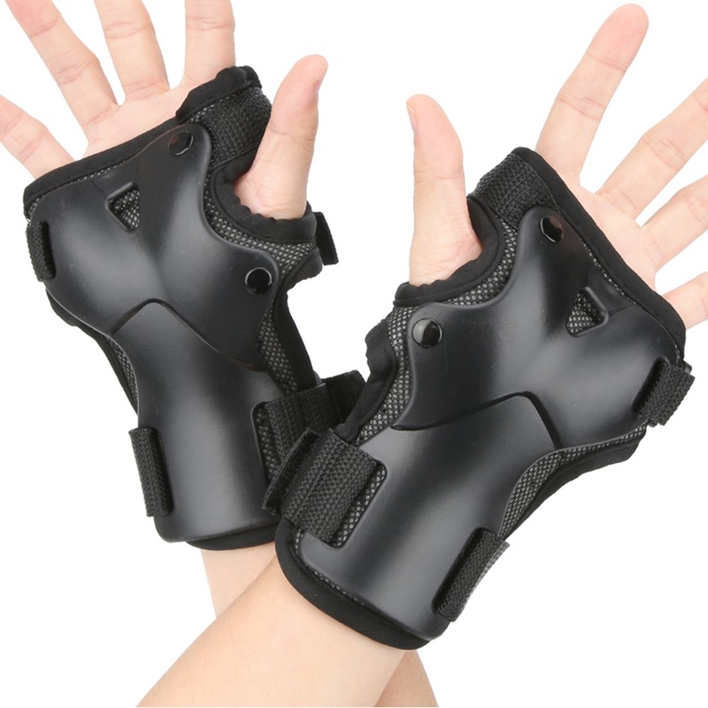 2Pcs Breathable Hand Wrist Protector Nylon Plastic for Roller Skating