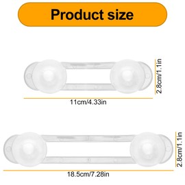 Thyonta 8 Pcs Child Safety Cabinet Drawer Lock Easy Installation Eco-Friendly Design Multi-Function Baby Proof Soft Strap Locks for Cabinets Drawers Glass Doors