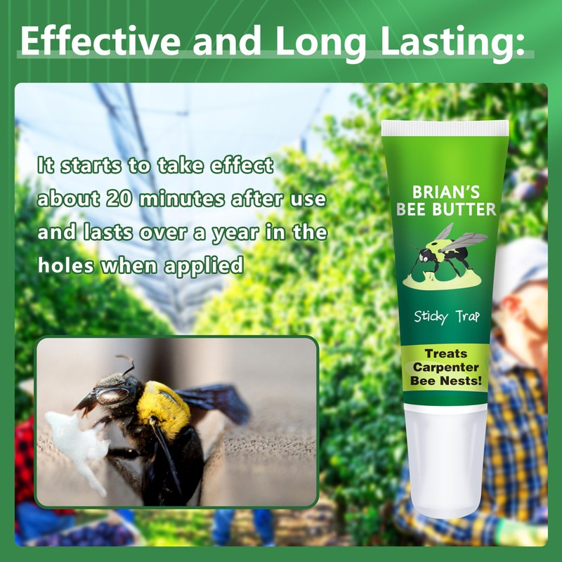 Wood Wasp Carpenter Bee Traps for Outside, 1 Pack Sticky