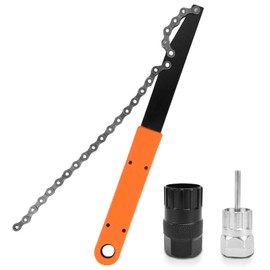TYBYBB Bicycle Chain Whip with Sprocket Puller and Puller Universal Chain Whip and Puller Set, Bicycle Cassette Tool for MTB Road Bike 8 9 10 Speed Cassette
