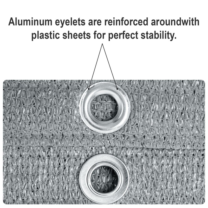 COOL AREA Balcony Privacy Screen, HDPE UV Protection, Slightly Transparent,