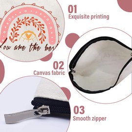 Kosmetiktasche Damen, 2 Stück Schminktasche, Tragbare Makeup Bag, Mehrzweck Makeup Tasche, Kosmetiktasche aus Canvas