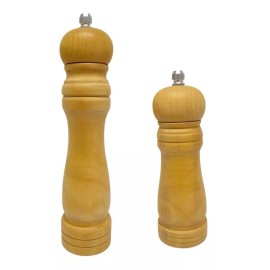 Jgo 2 Molino Pimentero Sal De Grano Madera