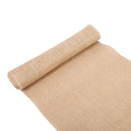 Jute Table Runner, Vintage Natural Style Linen Hessian Fabric Hessian Table Runner for Crafts Chair Christmas Wedding Decoration (30 x 200 cm)