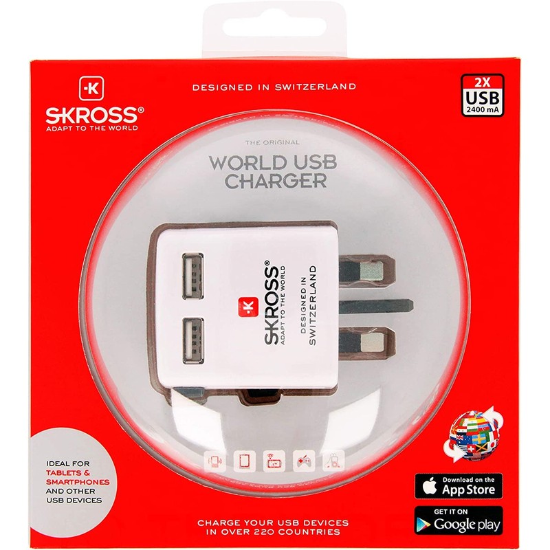 SKROSS WORLD USB CHARGER WEISS