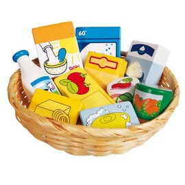 Goki Food & Household Items in Basket Toy