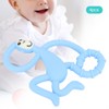 4pcs Cute Monkey Shaped Cartoon Silicone Soft Elastic Baby Teether