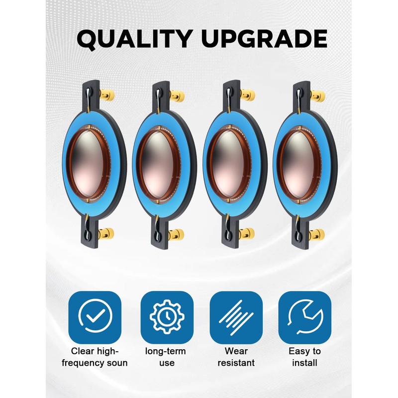4PCS Replacement Diaphragm Fit for Timpano for Tempesta TPT-RPDH2000 TPT-DH2000