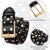 BELTROAD Stylish Studded Belt for Men Women Goth Punk Belts