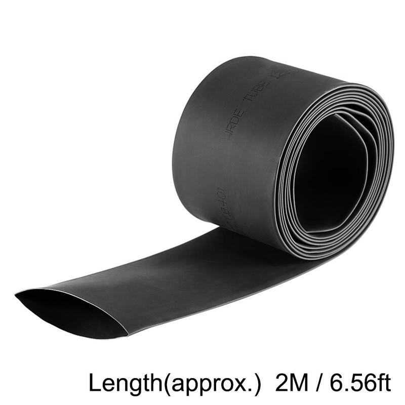 sourcing map Heat Shrink Tubing, 66mm Flat Width 2:1 rate