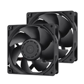 GDSTIME High Speed Cooling Fan,Dual 120mm x 38mm 12V 4500RPM DC Brushless Big Airflow Cooling Fan Computer Case Cabinet PC Exhaust Projects 2PIN