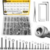 Mywish 2200pc M2-M5 Metric Screw Assortment Kit, Stainless Steel Hex