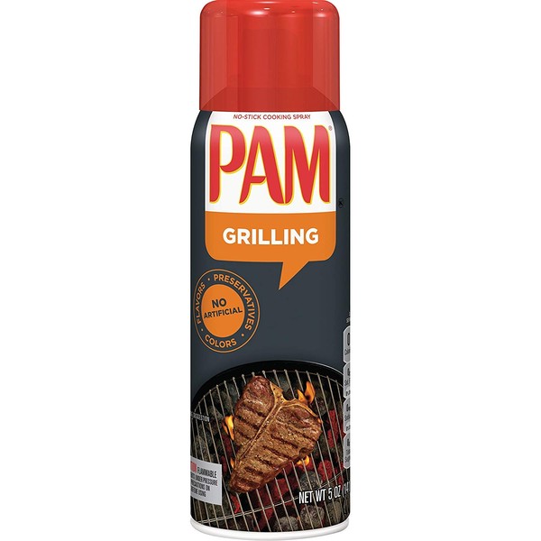 PAM No-Stick Cooking Oil Spray for Grilling 5 oz (Pack of 12)
