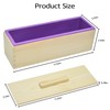 Artcome 42oz Soap Loaf Molds Rectangular Silicone Moulds Wooden Box