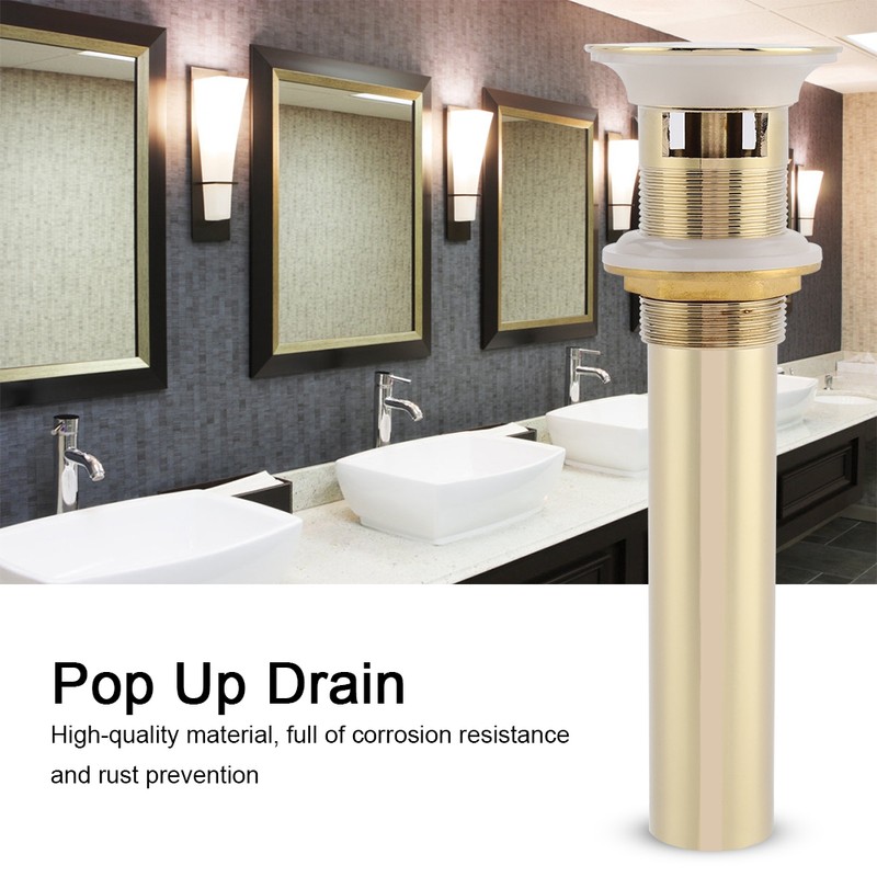 G1-1/4" Brass Bathroom Basin Sink Pop Up Drain Assembly with
