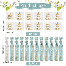 Ainiv 24PCS Hen Party Accessories Wristbands Sets, 11 Blue Hen Party Wristbands with 1 White Bride to be Wristband, 12 Bride Tattoos, Bride for Hen Party Decorations, Women Girls Bridal Shower Decor