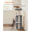 Feandrea Cat Tree Tower with 2 Caves for Multi-Cat Households,