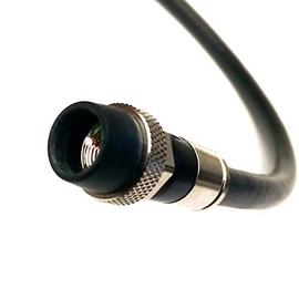 15ft Solid Copper RG6 Cable 18AWG CORE 3Ghz 75 Ohm CL2 in-Wall Use HD Antenna DirecTV Satellite Approved Weather Boot CONNECTORS UL ETL Cut to Order Assembled in USA by PHAT SATELLITE INTL