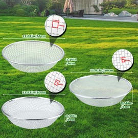 3Pcs Soil, Sand, and Compost Sifter for Gardening – Sieve for Rocks, Dirt, and Organic Material – Fits 5-Gallon Buckets 3 Apertures